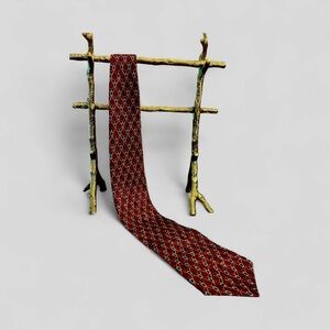 Arnold Palmer Burgundy Patterned Men's Tie